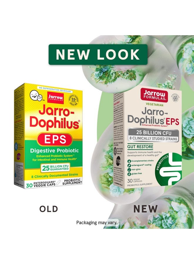 jarrow formulas Jarrodophilus Eps 25 Billion Cfu Digestive Probiotics Supplement Intestinal & Immune Health 30 Servings (Packaging May Vary) - Image 3