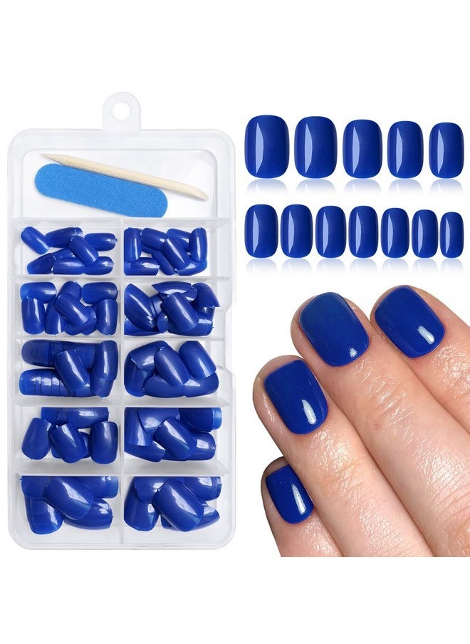 120Pc Blue Square Press On Nails Short Fake Nails Press Ons With Adhesive Tabs, 12 Sizes Square Nails Tips Short Acrylic Nails Press On Nails Petite Stick On Nails Artificial Fingernails - pzsku/ZCF6AF98E4C1CEC3244B1Z/45/_/1730894830/4cef1aed-ec3c-4a13-ba05-b074f704209e