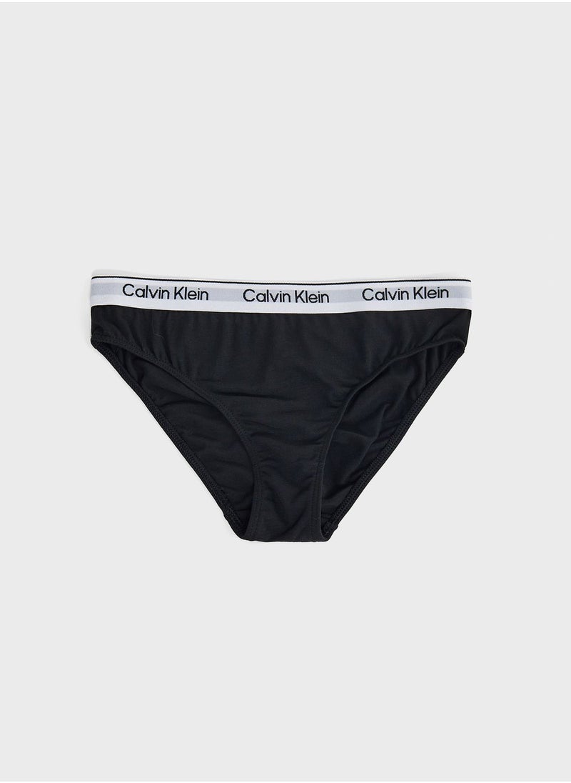 Calvin Klein Jeans Kids 2 Pack Assorted Bikini  - Image 3