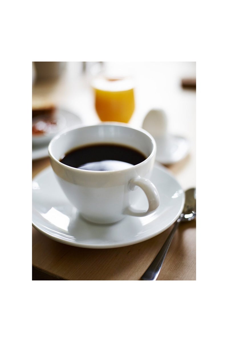 Coffee cup and saucer, white, 20 cl - Image 4