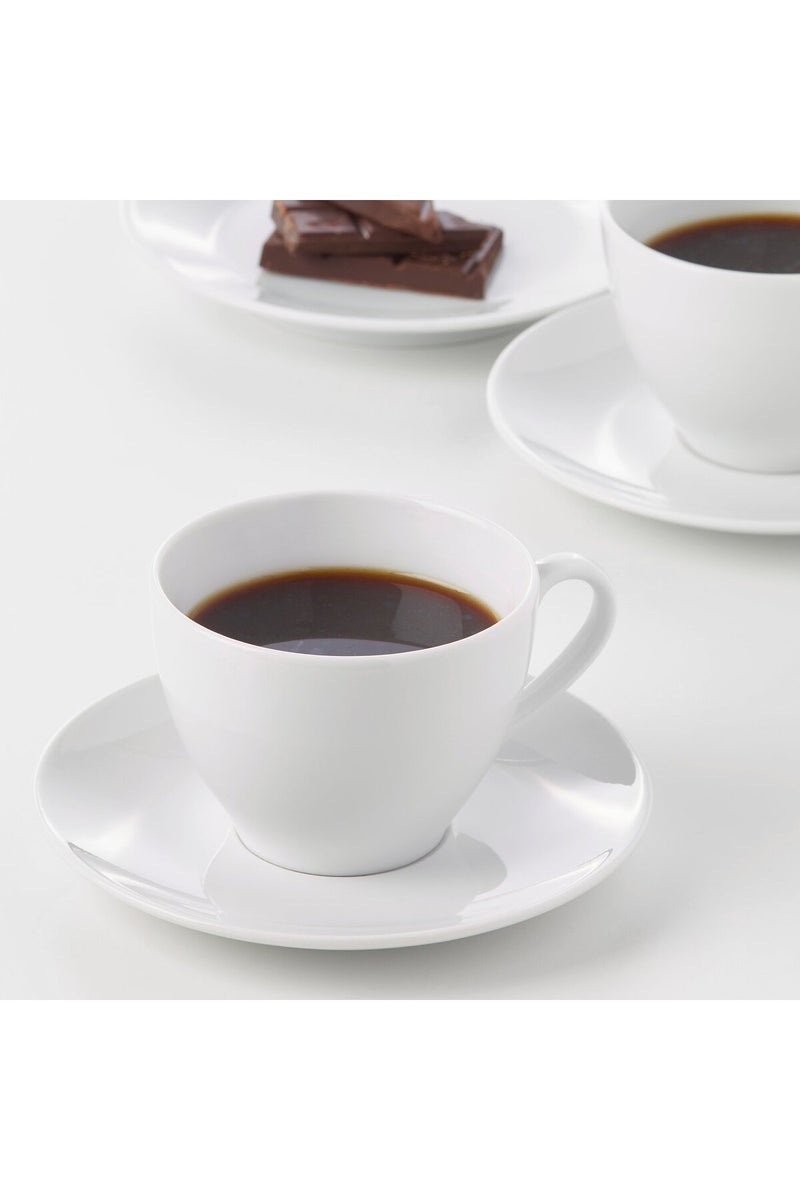 Coffee cup and saucer, white, 20 cl - Image 2