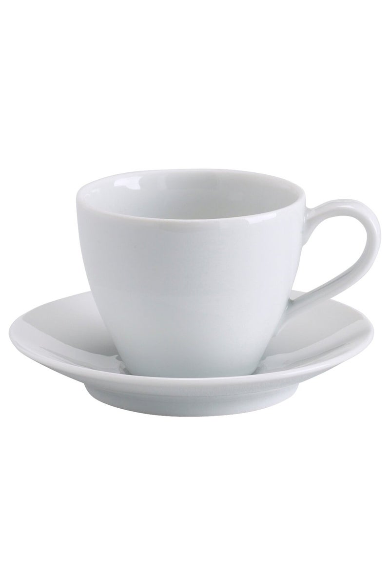 Coffee cup and saucer, white, 20 cl - Image 1