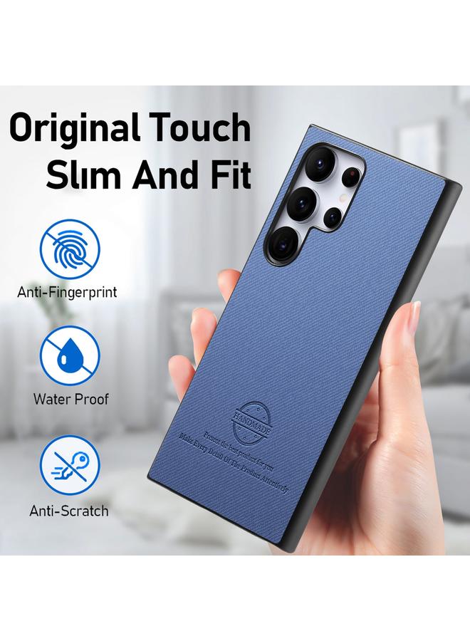 اس-توب جراب لهاتف Samsung Galaxy S22 Ultra 5G مصنوع من الجلد الصناعي المائل مع غطاء خلفي للهاتف - Image 5