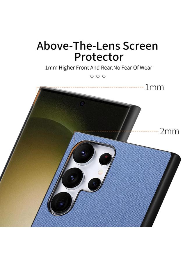 اس-توب جراب لهاتف Samsung Galaxy S22 Ultra 5G مصنوع من الجلد الصناعي المائل مع غطاء خلفي للهاتف - Image 3