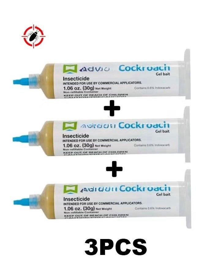 Cockroach - جل الصراصير أدفيون 3 × 30 جم - Image 1