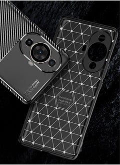 AUTO FOCUS Huawei Nova 11 pro Case Cover, Ultra Slim Shock Absorption Soft TPU Carbon Fiber Silicone Protective Cover Case for Huawei Nova 11 pro Phone Case (Black)  - Image 3