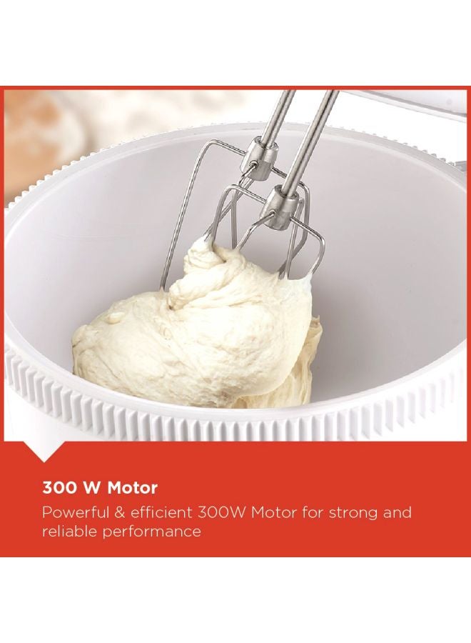 BLACK+DECKER Countertop Electric Mixer 3.5 L 300 W M700-B5 White/Grey - Image 3