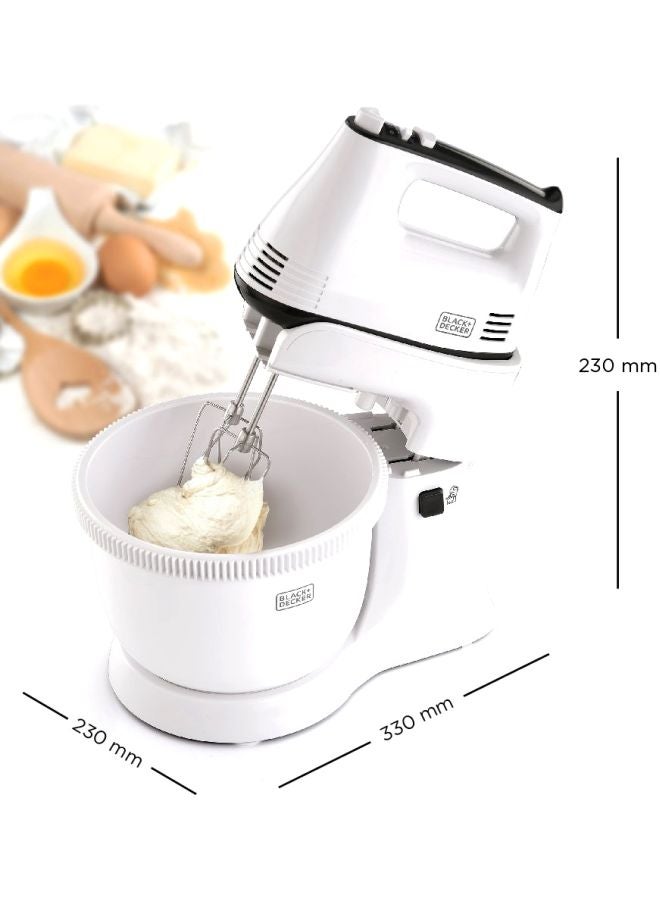 BLACK+DECKER Countertop Electric Mixer 3.5 L 300 W M700-B5 White/Grey - Image 2