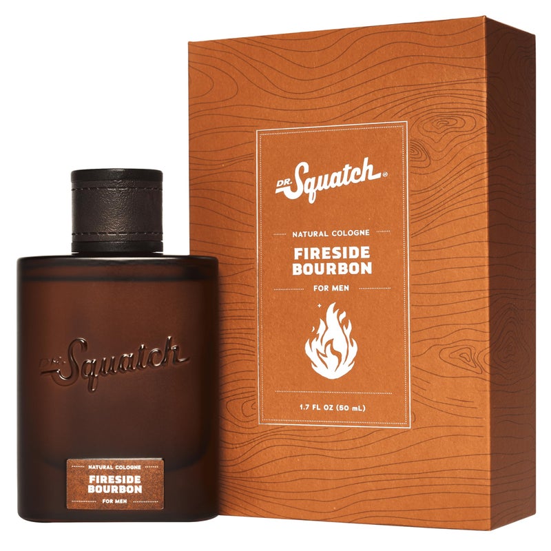 Dr. Squatch Natural Cologne for Men - Scent-Lock Technology and Sustainably-Sourced Ingredients - Fireside Bourbon Cologne (1.7 fl oz) - Image 1