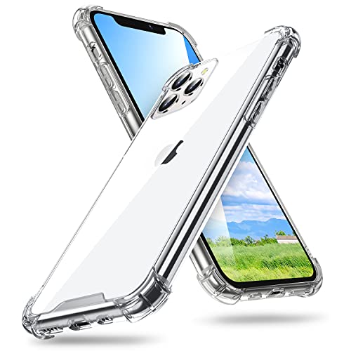 ORIbox for iPhone 11 Pro Max Case Clear,with 4 Corners Shockproof Protection,iPhone 11 Pro Max Clear Case for Women Men Girls Boys Kids,Case for iPhone 11 Pro Max Phone Clear - Image 1