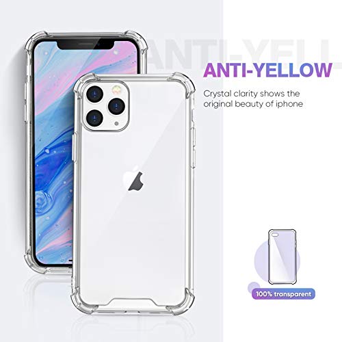 ORIbox for iPhone 11 Pro Max Case Clear,with 4 Corners Shockproof Protection,iPhone 11 Pro Max Clear Case for Women Men Girls Boys Kids,Case for iPhone 11 Pro Max Phone Clear - Image 2