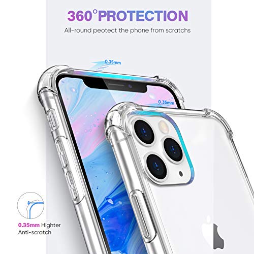 ORIbox for iPhone 11 Pro Max Case Clear,with 4 Corners Shockproof Protection,iPhone 11 Pro Max Clear Case for Women Men Girls Boys Kids,Case for iPhone 11 Pro Max Phone Clear - Image 3
