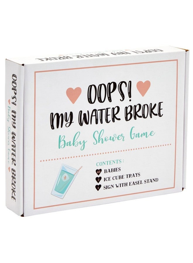 Juvale My Water Broke Baby Shower Game with 60 1-Inch Mini Plastic Babies, 3 Ice Cube Trays, and 1 Sign - Image 3