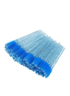 ORiTi ORiTi 50 Pcs Disposable Mascara Brushes Crystal Eyelash Wands Mascara Applicator Spooly for Eyelashes (Crystal-Blue)  - Image 2