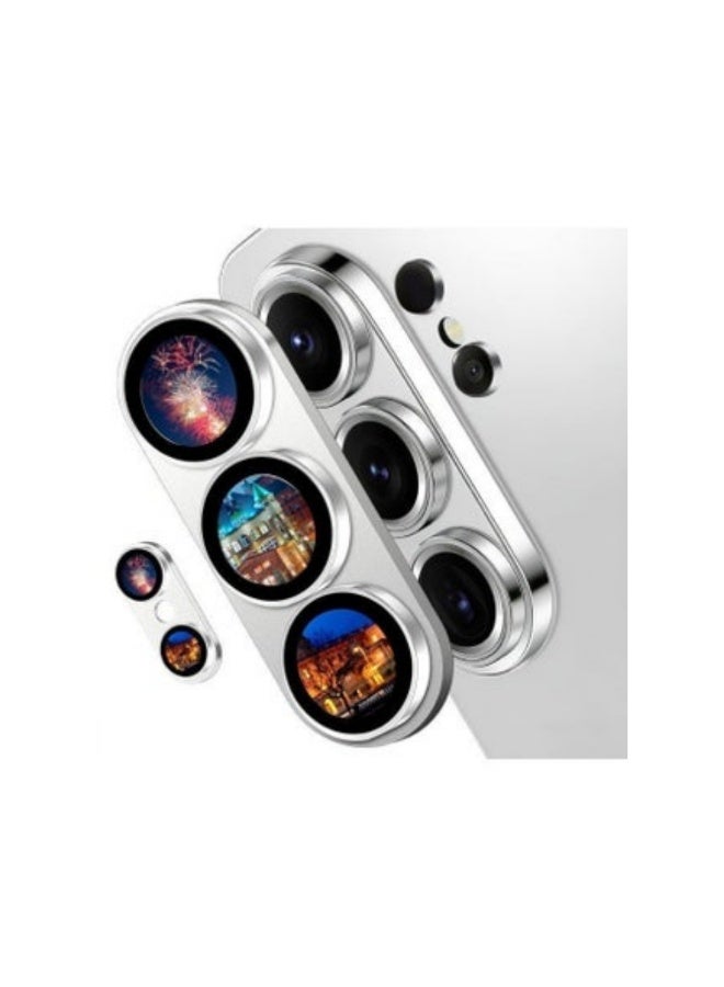 ACLIX Camera Lens Protector for Samsung S26 Ultra, Full Coverage 9H Tempered Glass Ring Cover, Matte Metal Plate, Case Friendly | Black - Image 2