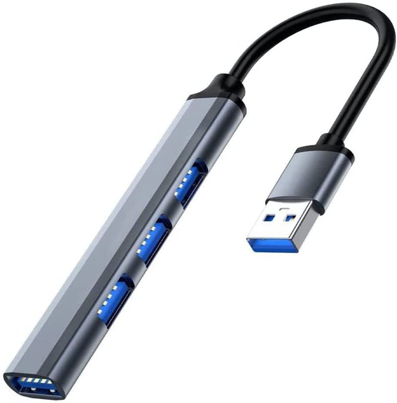 SPIN CART USB 3.0 4 Port Multi USB Hub, Slim High Speed Extension Splitter Box for Laptop Computer PC Pendrive Keyboard Mouse(1 Port USB3.0 & 3 Port USB 2.0) - Image 1