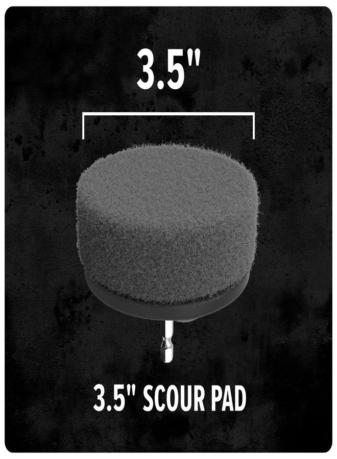 Dirt Devil Scour Pad Cleaning Set, 3 Piece, 3.5" Pads, for Use on Stainless Steel, Tubs, Showers, Metal and More, Extreme Dirt Build Up, Scouring Pad Drill Attachment for Cleaning - Image 4
