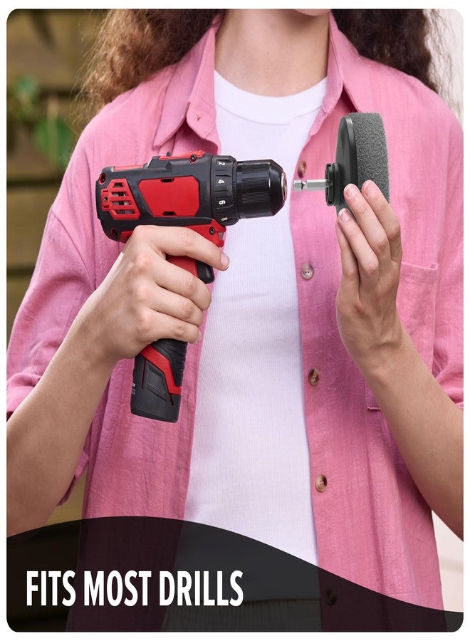 Dirt Devil Scour Pad Cleaning Set, 3 Piece, 3.5" Pads, for Use on Stainless Steel, Tubs, Showers, Metal and More, Extreme Dirt Build Up, Scouring Pad Drill Attachment for Cleaning - Image 5