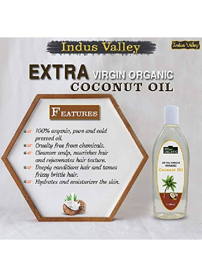 Indus Valley Bio Organic Extra Virgin Organic Coconut Oil For Hair And Skin Care (200Ml)  - Image 4