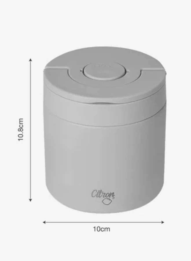 Citron Stainless Steel Food Jar 350ml - Vehicles - Vacuum Insulated Thermal Container for Kids - Durable, Leakproof & BPA-Free - Keeps Food Warm or Cold