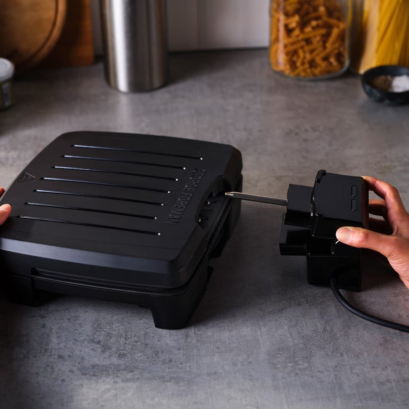 George Foreman George Foreman Immersa Medium 1300 W Electric Grill Toaster Sandwich Maker Dishwasher Safe Easy Clean Nonstick FatReducing Plates Burger Griller Steaks Veggies Panini more Black 28310  - Image 4