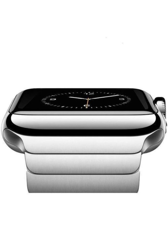 Generic - Apple Watch Series 7 45mm Stainless Steel Bracelet Watch Band Strap - Silver - Image 1
