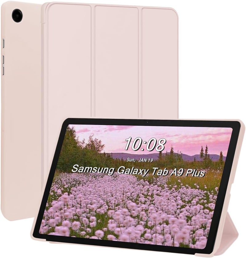 Boxome Tablet Case Cover for Samsung Galaxy Tab A9 Plus 11 inch [Auto Sleep/Wake Cover] [Trifold Stand] - Pink - Image 1