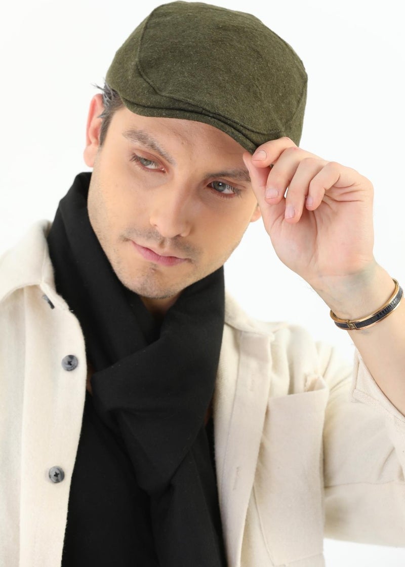 Elif Iç Giyim Elif Underwear Winter Khaki Wool Sports Cap  - Image 3