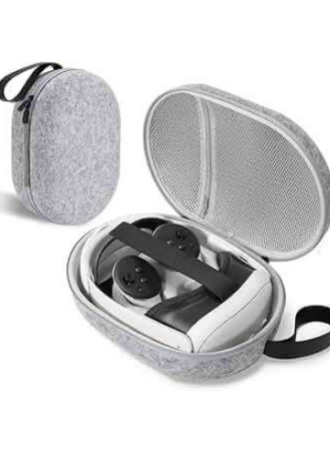 Generic Applicable Meta Quest 3 Storage Bag Original Design Felt Hard Case VR Glasses Portable Protective Bag-Model:2  - Image 3