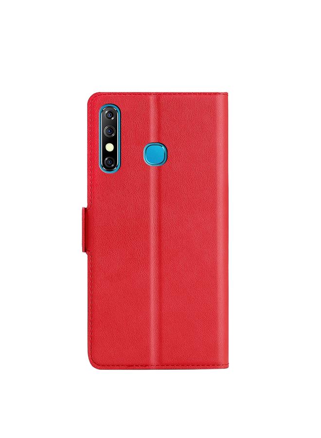 Zaboon Case For Infinix Hot 8 / Hot 8 Lite X650 X650B / Tecon Camon 12 CC7 Sp Ultra-thin Voltage Side Buckle PU + TPU Horizontal Flip Leather Case with Holder & Card Slot - Image 3