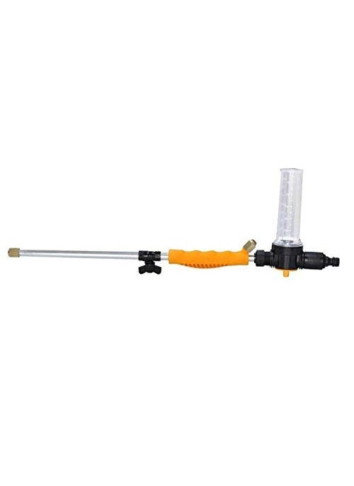 PYU ENJOY SHOPPING PYU ENJOY SHOPPING Water Zoom Jet Power Pressure Washer Lance Garden Hose Attachment with Soap Dispenser and Brush Ideal for Washing Cars Cleaning Decking Paths Driveways Fences  - Image 5
