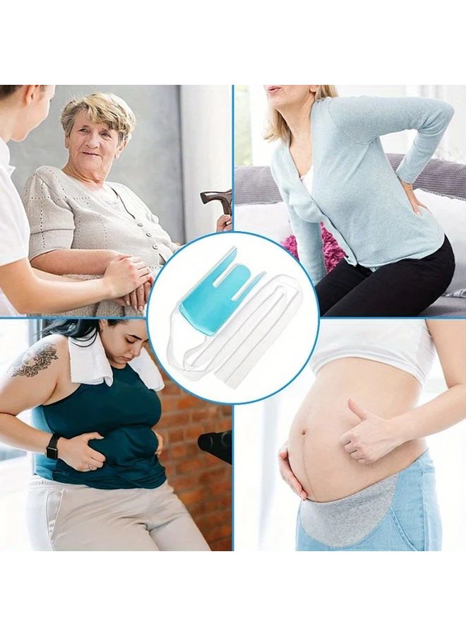 Light Blue No Bend Sock Aid Durable ABS Ergonomic Handle For Seniors Disabled Pregnant Women Diabetics Simplifies Putting On Socks Reduces Strain - Image 3