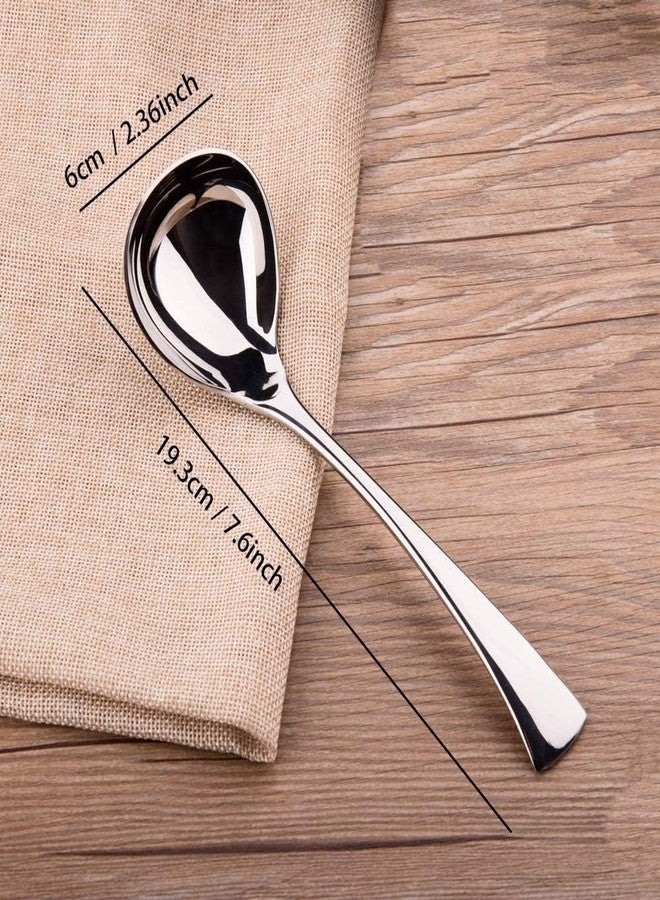 IMEEA 7.6" Gravy Ladle Set of 2, 18/10 Stainless Steel Soup Ladle - Image 3