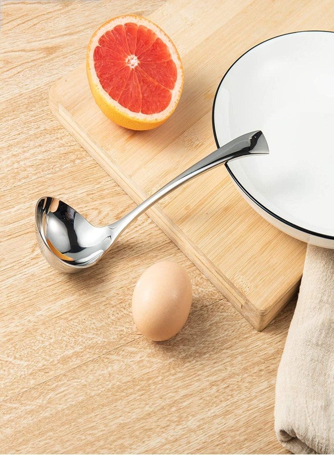 IMEEA 7.6" Gravy Ladle Set of 2, 18/10 Stainless Steel Soup Ladle - Image 4