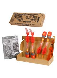 Zing Firetek Rocket Combo Pack, Light-Up Toys Include 2 Firetek Rockets (Fly Up To 250 Feet), 2 Firetek Copters (Fly Up To 150 Feet) And 1 Rip Zip Launcher, For Kids Ages 8 And Up  - Image 2