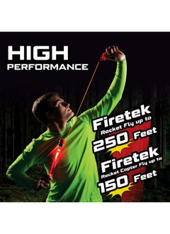 Zing Firetek Rocket Combo Pack, Light-Up Toys Include 2 Firetek Rockets (Fly Up To 250 Feet), 2 Firetek Copters (Fly Up To 150 Feet) And 1 Rip Zip Launcher, For Kids Ages 8 And Up  - Image 5