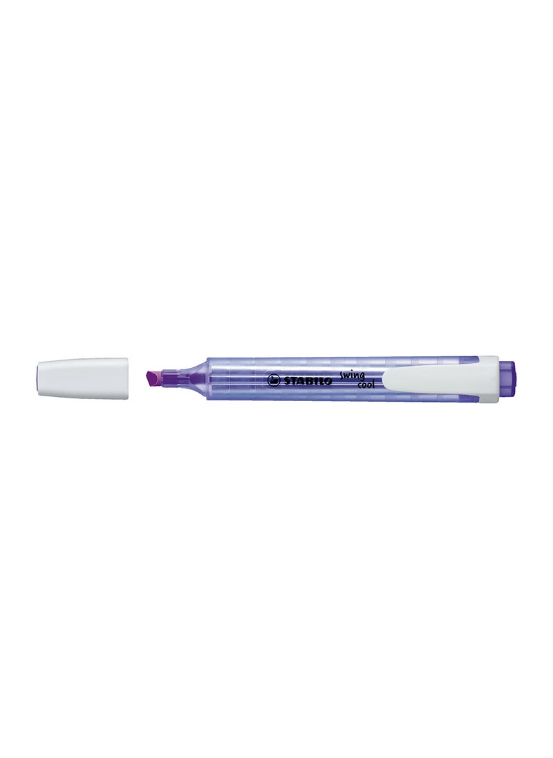 STABILO Highlighter Pen - Swing Cool Pack of 10 Violet Highlighters , Anti-Dry Out , for Drawing Illustrations , Note Taking  - Image 2