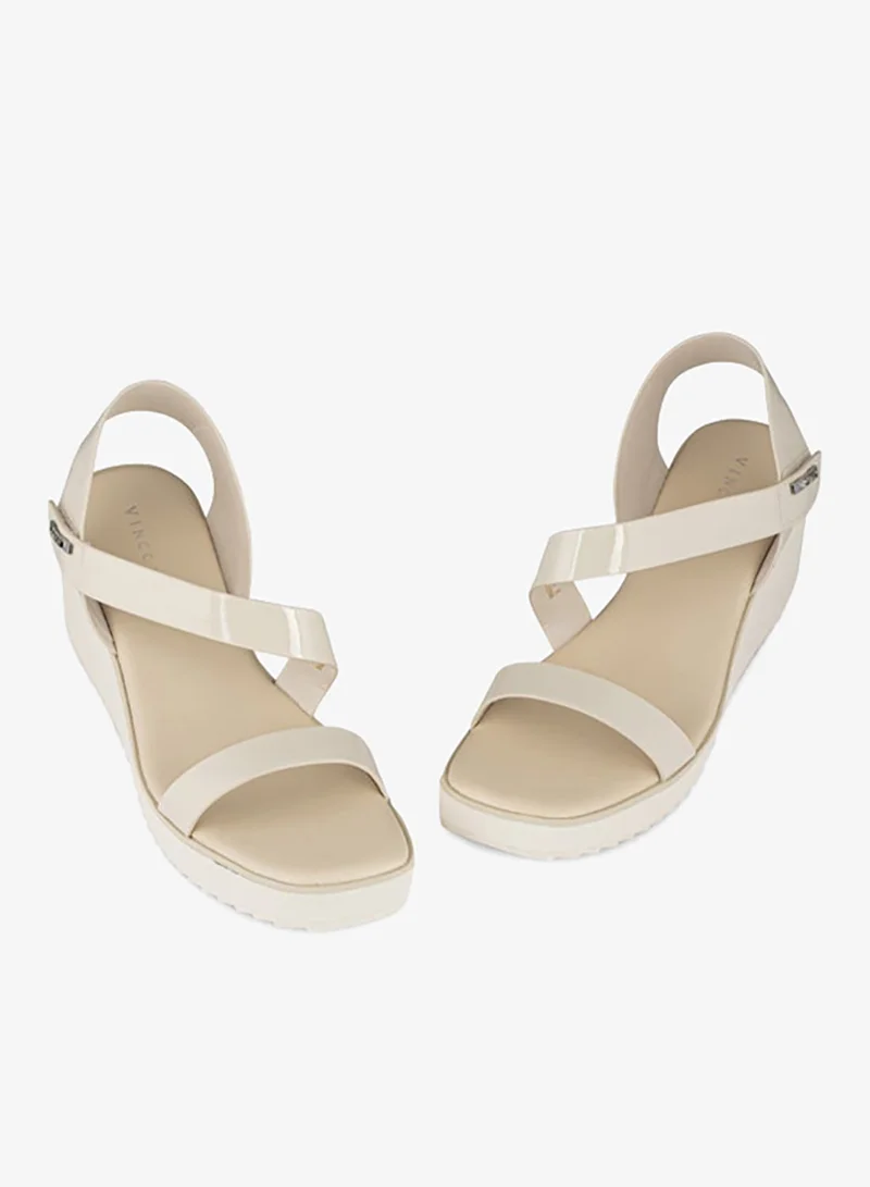 Vincci Beige Women Multi Strap Wedge Sandals for Women | Best Price UAE