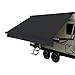 Dulepax RV Awning Fabric Replacement142 Fabric Upgrade 185oz Heavy Duty Vinyl RV Replacement Awning Universal RV Canopy Replacement for All Trailer Motorhome Awning Brands Black - Image 2