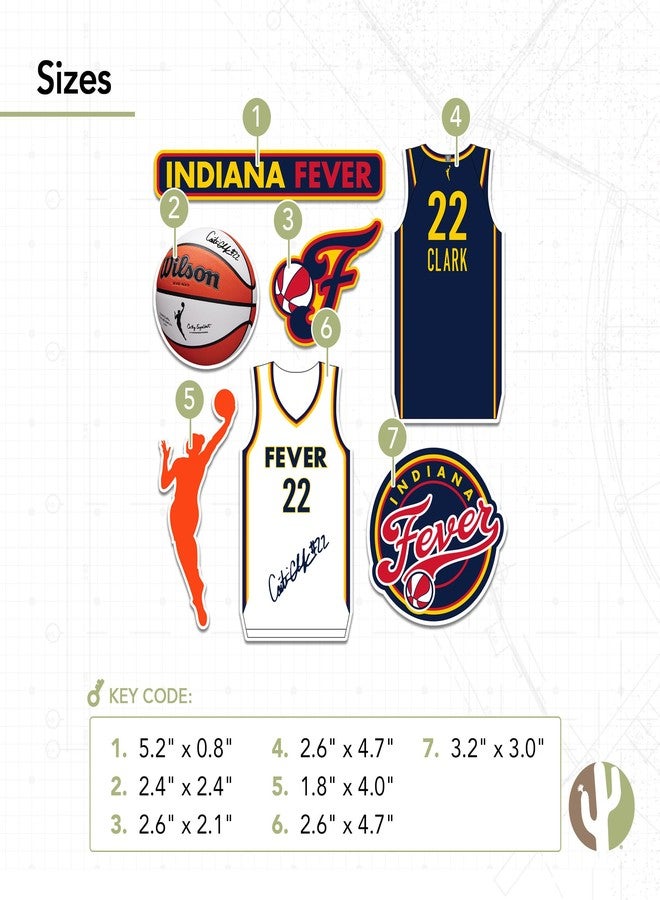 Desert Cactus Caitlin Clark Indiana Fever WNBA Officially Licensed Sticker Vinyl Decal Laptop Water Bottle Car Scrapbook (P4) - Image 2