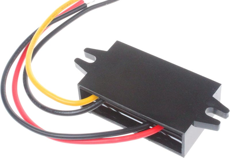محول خفض الجهد DC إلى DC 3.3V 2A موديول 12V 16V 6V-22V خفض إلى 3.3V 2A محول طاقة مقاوم للماء IP68 مع حماية من التيار الزائد والحرارة الزائدة والدائرة القصيرة وانخفاض الجهد (3.3V 2A، أسود) - Image 4