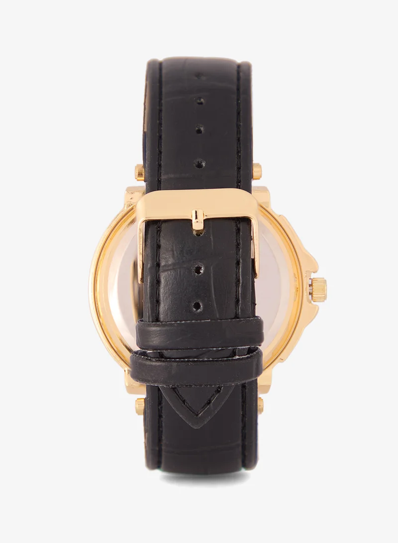 Robert Wood  Croc Emboss Strap Analogue Watch for Men | Best Price UAE