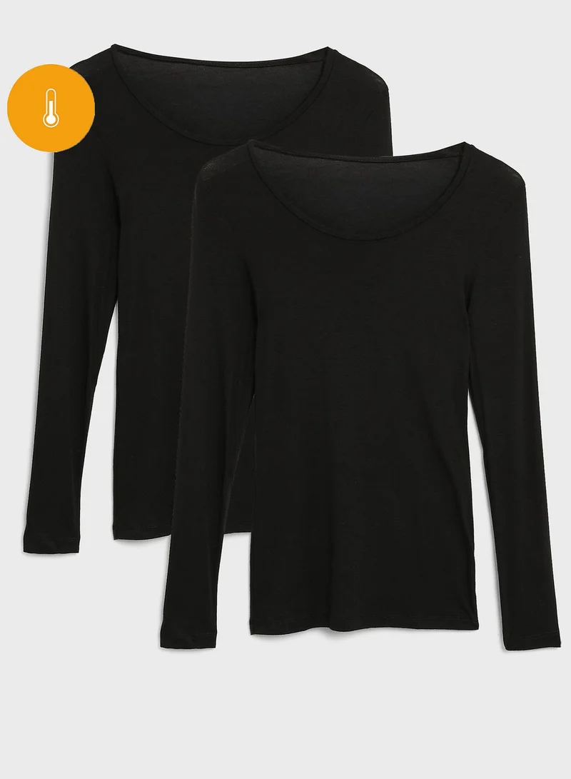 Marks & Spencer 2 Pack Heatgen Thermal Long Sleeve Top
