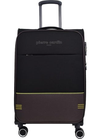 pierre cardin Ultra Light Black Unisex Medium Size Suitcase 04PC8200-02  - Image 1