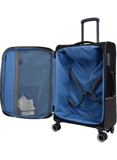 pierre cardin Ultra Light Black Unisex Medium Size Suitcase 04PC8200-02  - Image 4