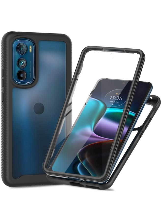 Green Tiger Motorola Moto Edge 30 Starry Sky Full Body Hybrid Shockproof Phone Case Black - Image 1