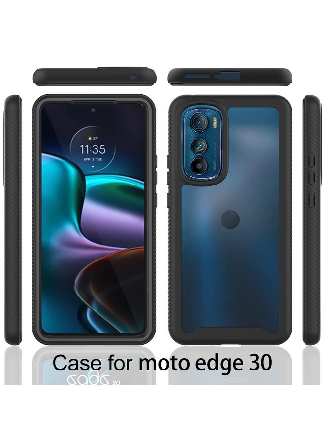 Green Tiger Motorola Moto Edge 30 Starry Sky Full Body Hybrid Shockproof Phone Case Black - Image 2