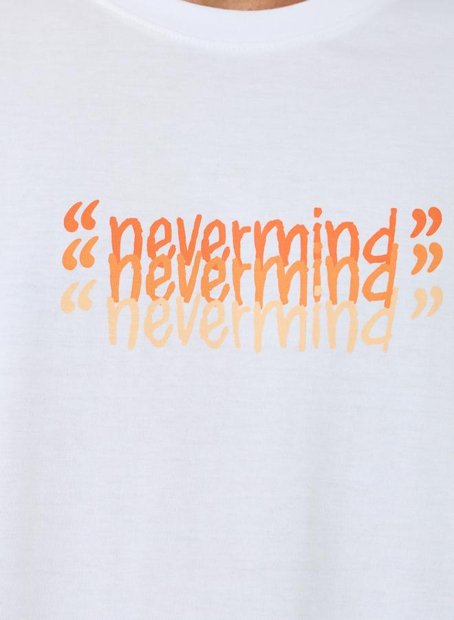 Styli Men White Graphic Print Oversized T-Shirt - Image 2