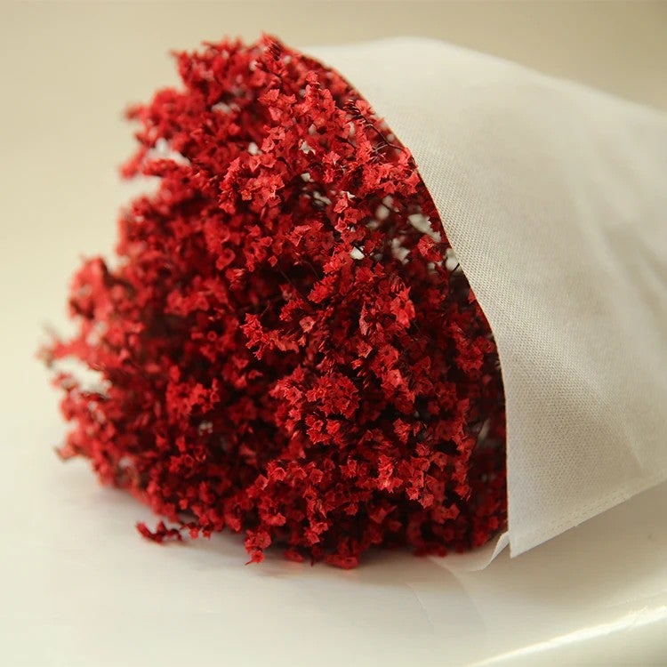 Bluejw HFlora Preserved Dried Flower Crystal Grass with Steam – Long-Lasting Dried Plants Bouquet for Valentine's Day, Romantic Gift Ready - Image 1
