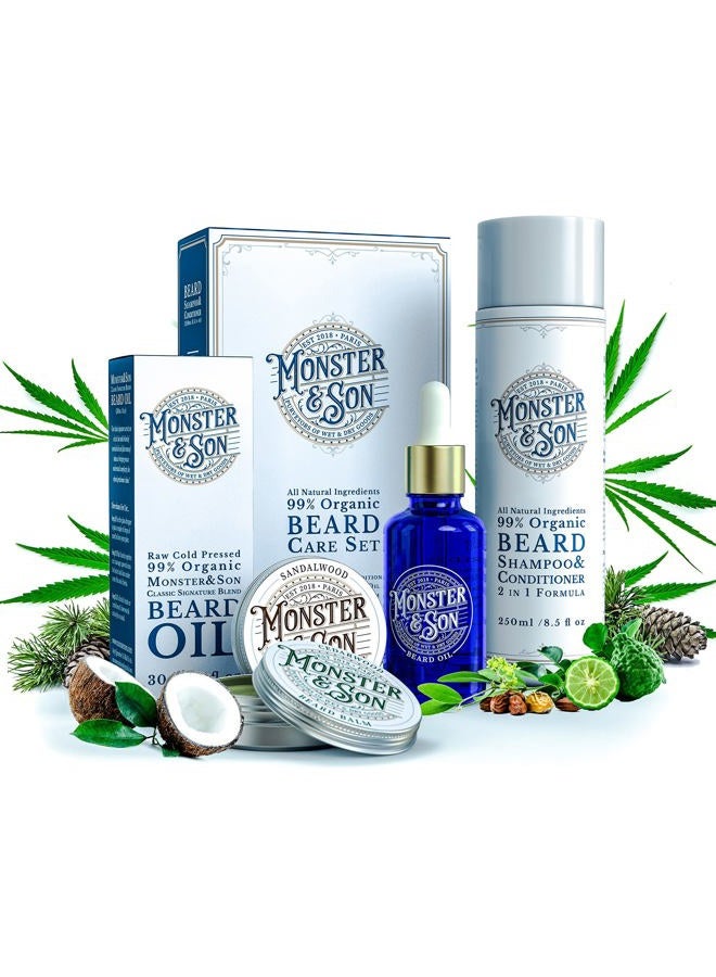 Monster&Son Organic Beard Care Growth Set - Image 1